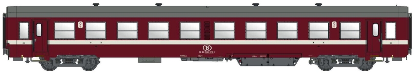 L.S. Models MW40040 - H0 - Personenwagen K4 2. Kl., SNCB, Ep. V